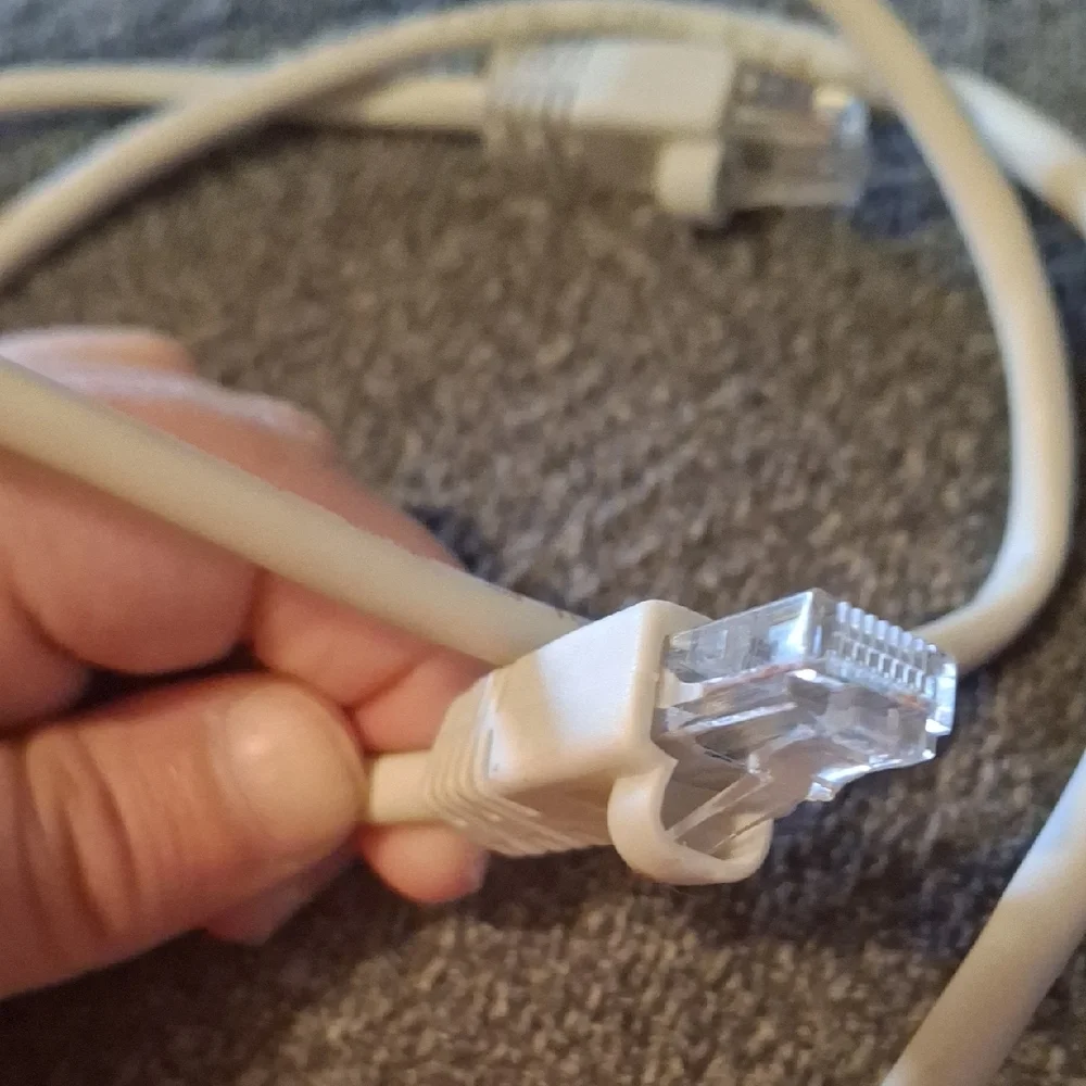 White UTP Network Patch Cable Category 5 Ethernet
